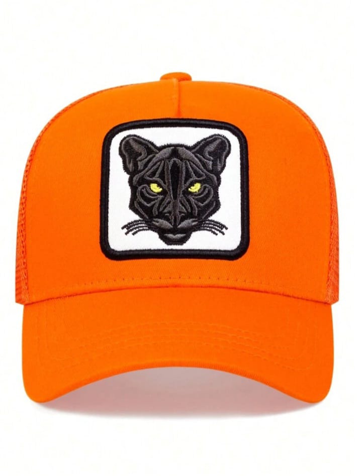 Wild Cat Embroidery Adjustable Mesh Cap